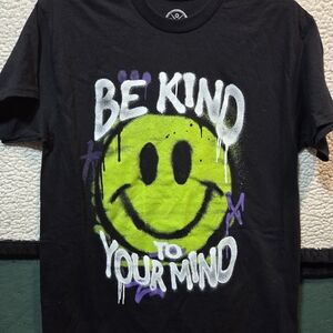 Black 'Be Kind to Your Mind' T- Shirt SIZE MEDIUM